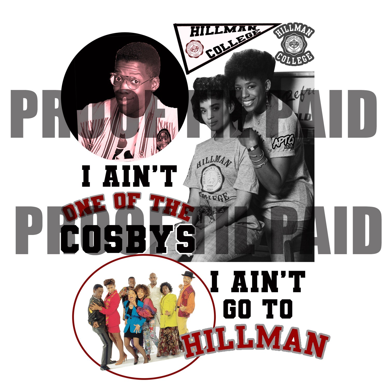 Hillman Cosby DTF Print