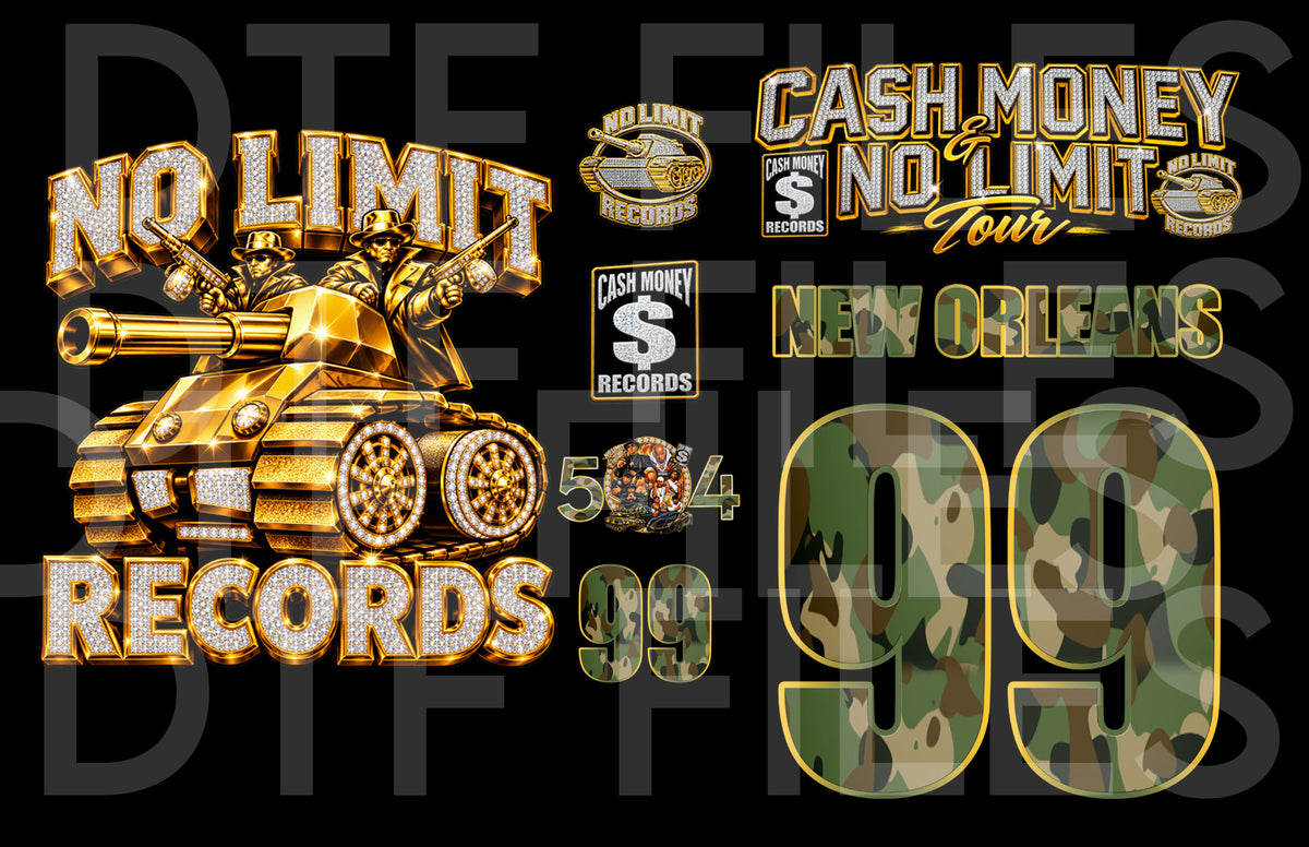 Cash Money  No Limit Big Tank Camo Files Png FILES ONLY!!