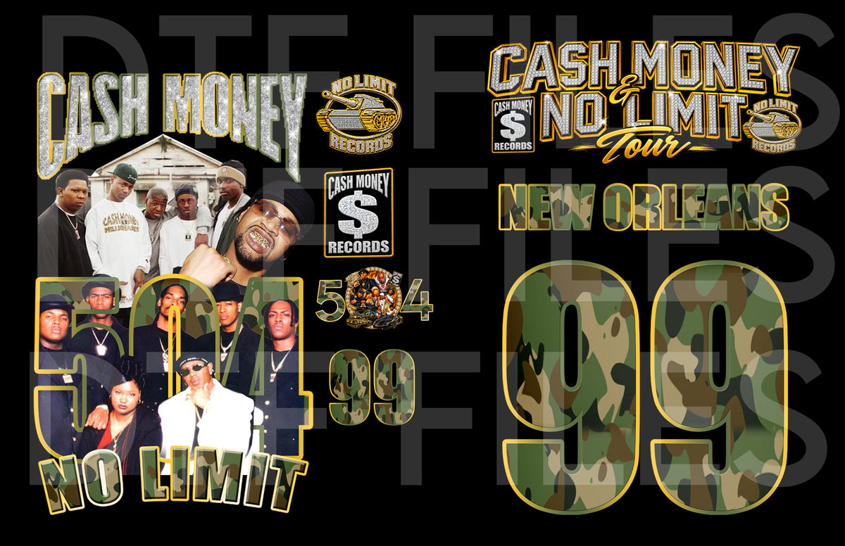 Cash Money  No Limit  Camo Files Png FILES ONLY!!